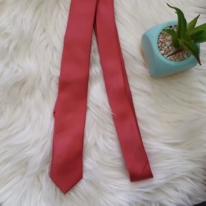 H&M Coral Pink Skinny Neck Tie